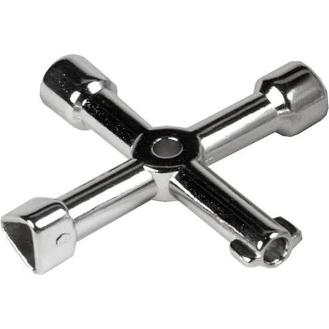 Trade Shop - Llave Universal Multiusos Para Apertura De Contadores Agua Gas Cuadros Eléctricos - (1/5)