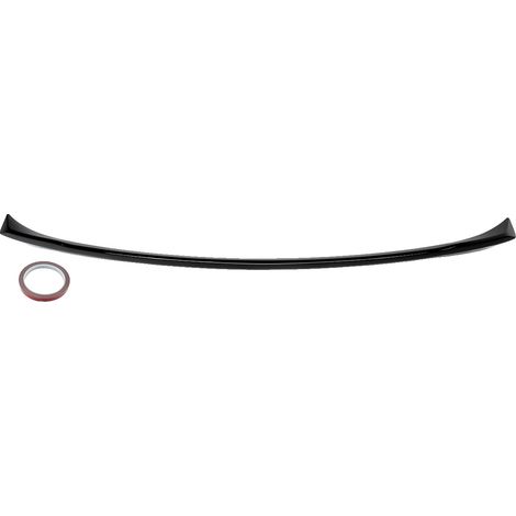 Spoiler trasero central, diseño aerodinámico, plástico ABS duradero, negro brillante. (1/2)