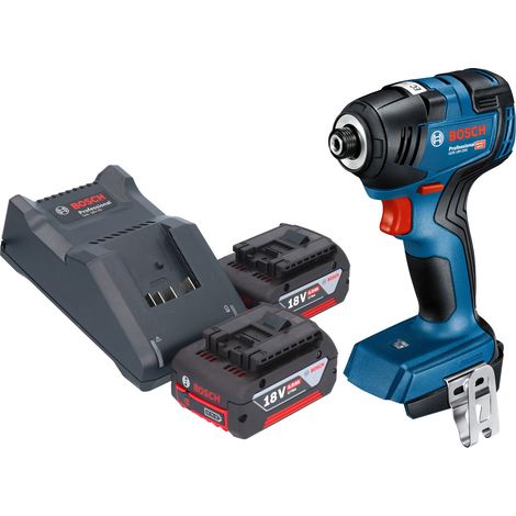 Visseuse à chocs sans fil Bosch GDR 18V-200 Professional 18 V 200 Nm sans balais + 2 batteries 4,0 Ah + chargeur (1/5)