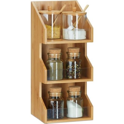 Organizer in bamboo with 3 levels (1/5)
