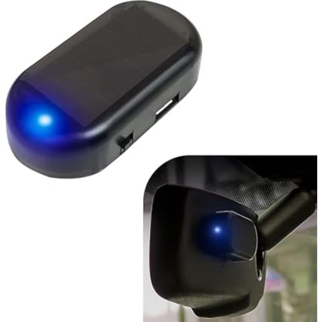 1 lampe de sécurité solaire LED pour voiture avec port USB, lampe de rechange antivol, lumière d'avertissement automobile universelle, étanche, accessoires pour camion, SUV, voiture (lumière (1/5)