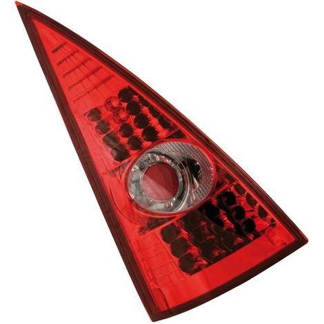 Coppia fanali posteriori LED - compatibile per Citroën C3 (2/02) - Rosso