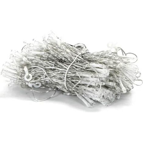 Guirlande lumineuse LED 2 700 K à piles de 1 m et 100 LED. Idéale pour créer une atmosphère chaleureuse et accueillante, parfaite pour les décorations en intérieur et en extérieur. Simple et pratique.