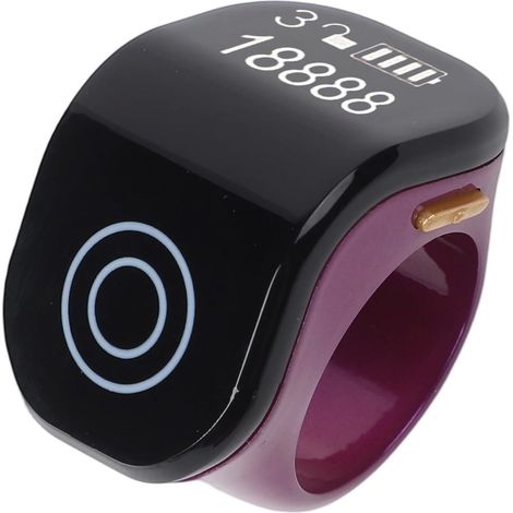 Adjustable 4-digit LCD digital prayer counter (purple) (1/5)