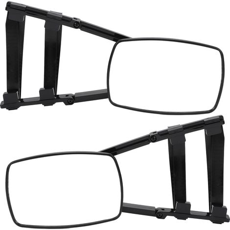 Prolunghe per specchietti retrovisori da traino, 1 coppia, sinistra e destra, regolabili a 360 gradi, clip di sicurezza migliorata, estensione per auto, rimorchio, camion, camper. (1/4)