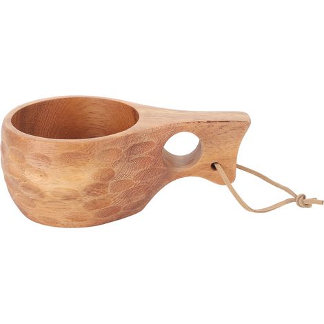 Mug finlandais en bois de 220 ml avec anse, tasse portable, mug à lait, mug à café, tasse à un trou/écaille de tortue. (1/5)