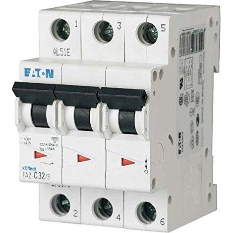 Eaton FAZ-Z2/3 3P Z 2A interruttore automatico rosso 15kA