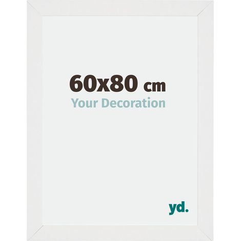 Cadre Puzzle 60x80 cm - cm - Blanc Brillant - MDF - Mura. (1/5)