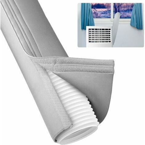 LaBlanc - Housse de tuyau de climatiseur portable isolée, universelle pour conduit d'échappement de 12,7 cm et 15 cm de diamètre, pour une installation facile (1/5)