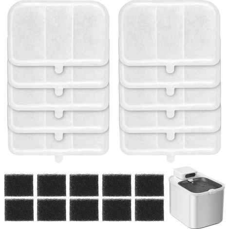 Filtros para bebederos: 10 filtros de repuesto para bebederos inteligentes para gatos (1/5)