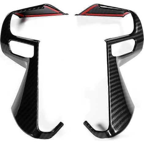 2 pièces de garniture décorative de panneau de volant de voiture compatibles avec Toyota Alphard VELLFIRE 15-18 (1/4)