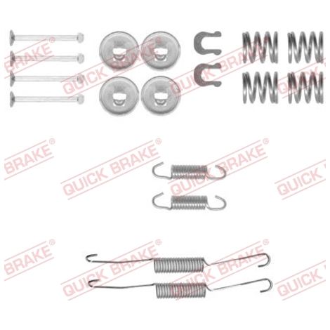 Kit d'accessoires, mâchoire de frein Quick Brake 105-0778 TOYOTA
