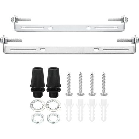120mm 135mm Ceiling Light Plate Kit, 2 Set Light Mounting Bracket Plate Universal Steel Cross Bar for Home Office Hanging Wall Light (1/5)