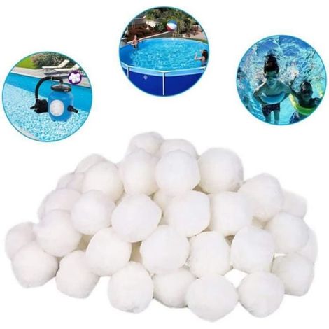 Balles Filtrantes, Boules Filtre Piscine Piscine Filtrage Filtre pour Pompe Sable Boule Nettoyage Piscine, Média Filtre À Fibr[223] (1/3)