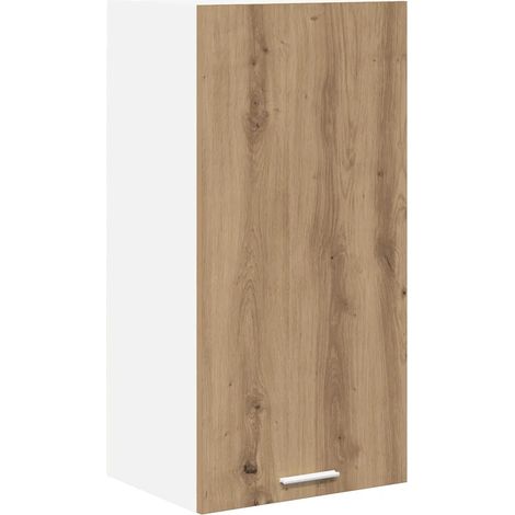 Mobile da cucina moderno a parete 40 x 31 x 80 cm ampio spazio contenitivo finitura elegante in legno composito bianco 020053304