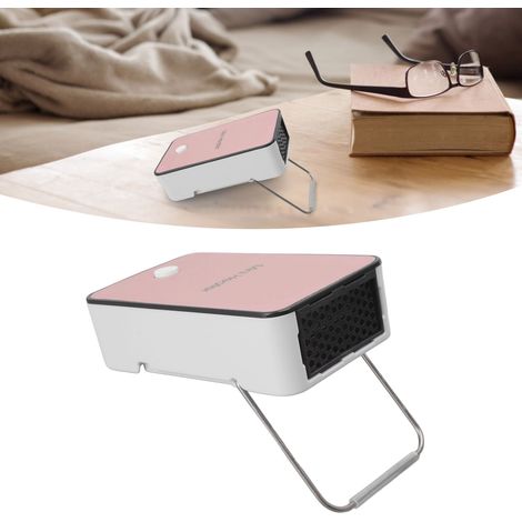Mini radiateur d'appoint rose à chauffage rapide, support rotatif antidérapant, portable, pour la maison, le bureau ou les dortoirs, prise UE, 130 W, 220 V (1/5)