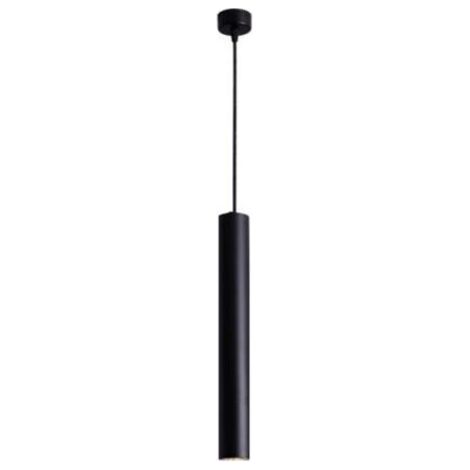LED Lampe Suspension Nordique Long Tube Lampe Suspendue Minimaliste Créatif Plafonnier Art Moderne Décor Luminaire pour Salle à Manger Cuisine Ile lumière blanche et chaude 4000K(Noir 30cm) (1/5)