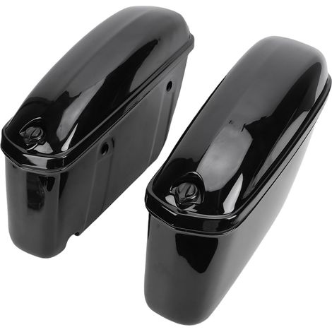Sacs de Selle Rigides, Sacoches Latérales de 22l, Rangement de Bagages avec Serrure et Montage de Remplacement, Compatibles avec (1/5)