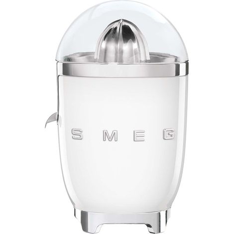 Smeg – Presse-agrumes 70W CJF11WHEU – Cône inox anti-gouttes – Démarrage automatique – Compact 28.1x16.5x18.9 cm – Poids 2.56 kg