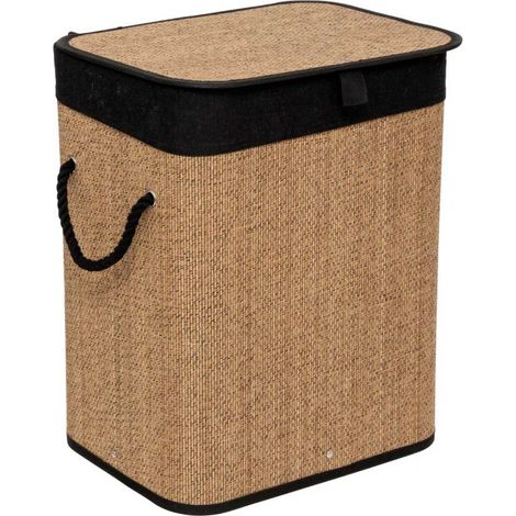 Panier à Linge en Bambou "Tony" 60L Naturel (1/5)