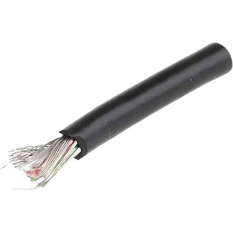 Câble pour microphone, 4 conducteurs, 0,16 mm² Blindé, gaine Noir