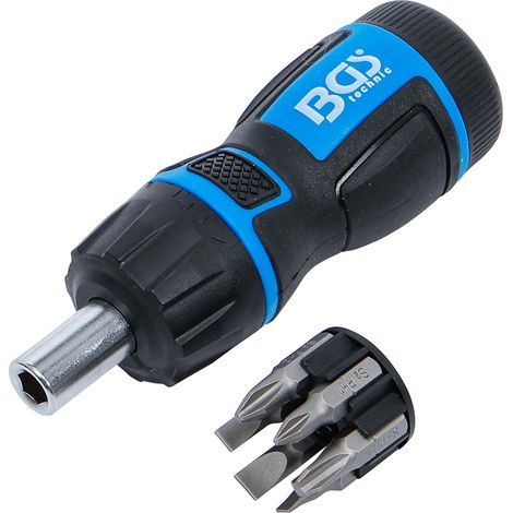 Mini destornillador BGS 7898 carraca reversible magnético (1/4)