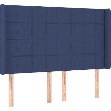 Maison Exclusive - Cabecero con orejas de tela azul 147x16x118/12 (1/5)