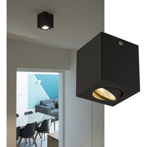 SLV 113940 Deckenleuchte TRILEDO SQUARE CL LED 3000K Quadratisch Mattschwarz 38° 6,2 W inkl. Driver (1/5)