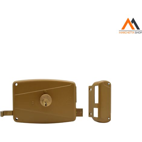 SERRATURA PORTONCINO SOVRAPPOSTA E 60 DX