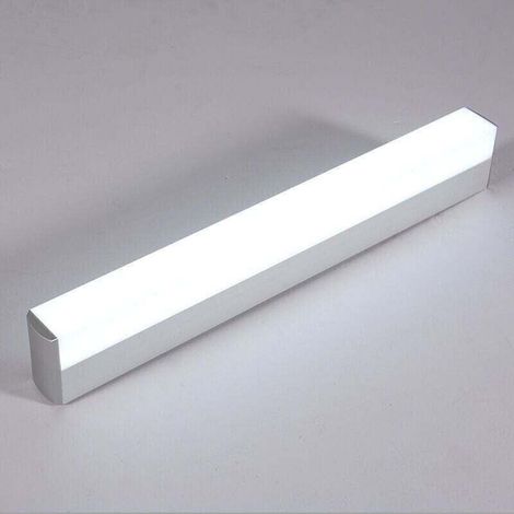 Miroir Lumière Carré Salle Bains Vanité Applique Murale Equipé de Abat-Jour Fermé Acier, XU,Inoxydable Acrylique Armoire Maquillage Éclairage Économie D'énergie Haute Luminosité -55cm,L, XU,umi - KZQ