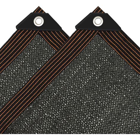 Vela parasole rettangolare 3x6 m, resistente ai raggi UV, 90% nero, occhielli, tendalino da giardino, tendalino da patio, tessuto resistente ai raggi UV per piante, piscina, casa (1/5)