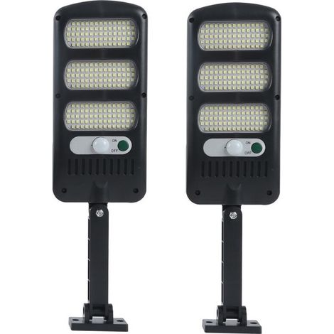 Lampes Solaires Extérieures, 2 Pack 213 LED Éclairage de Sécurité D'extérieur avec Détecteur de Mouvement Étanche 180° Ajustable pour Mur Extérieur, Jardin, Rue, Porche