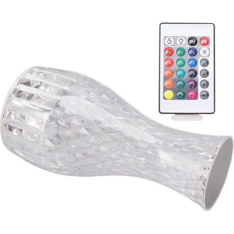 Lampe Crystal Diamond Petal Rose Lumière et Ombre Lampes tactiles Diamant RGB16 Couleurs pour Chambre Salon (1/5)