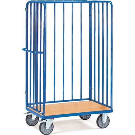 fetra Paketwagen, 630 x 1800 x 1169 mm (BxHxL), Ladefläche 1000 x 600 mm, mit Rohrstreben (1/2)