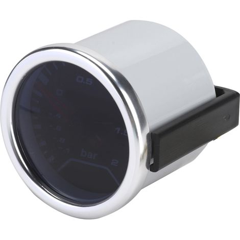 Manomètre de pression de suralimentation modifié 12 V 1-2 bars, manomètre mécanique de pression de turbo 52 mm/2 pouces (1/5)