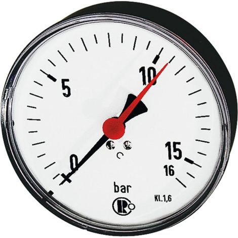 Riegler Standardmano., Kunststoff, G 1/4 hinten zentr., 0 - 1,0 bar, Ø 80 (1/2)