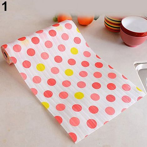 Feuille Anti-Dérapante - 30 x 300 cm - Revêtement Détachable Pour Étagères De Cuisine Armoire Tiroir - 1 Rouleau (1/3)