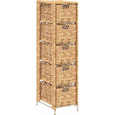 Unité de rangement avec 5 paniers 25,5x37x100 cm Jacinthe d'eau CFW807267 (1/5)