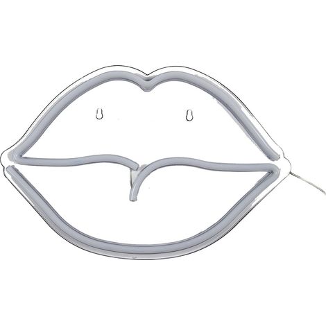 Lampe LED Murale Effet Néon Bouche Rouge - GOOTA (1/5)