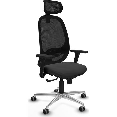 Silla ergonómica piqueras y crespo Cilanco negro espuma de alta calidad (1/2)