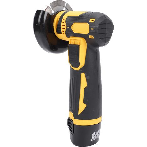 Meuleuse d'angle sans balais 12V sans fil, polisseuse électrique avec 6 disques et 2 batteries 1500mAh, poignée ergonomique pour couper meuler polir, prise UE (1/5)