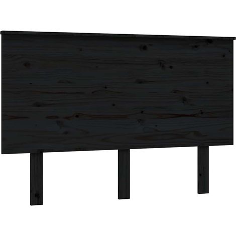 Maison Exclusive - Cabecero de cama madera maciza de pino negro 1 (1/5)
