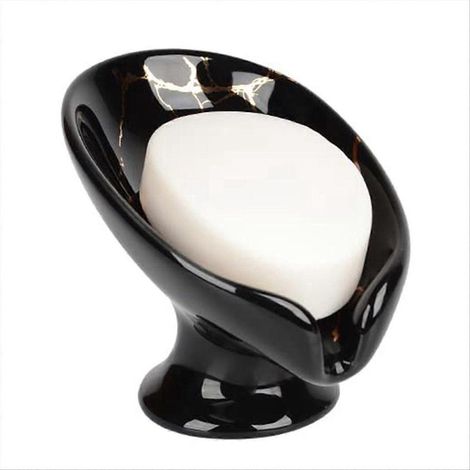 Porte-savon en céramique, noir (1/5)