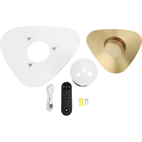 Dimmbare LED-Wandleuchte mit 3000K, Fernbedienung, wiederaufladbar, für Schlafzimmer, Wohnzimmer und Büro (weiß). (1/5)