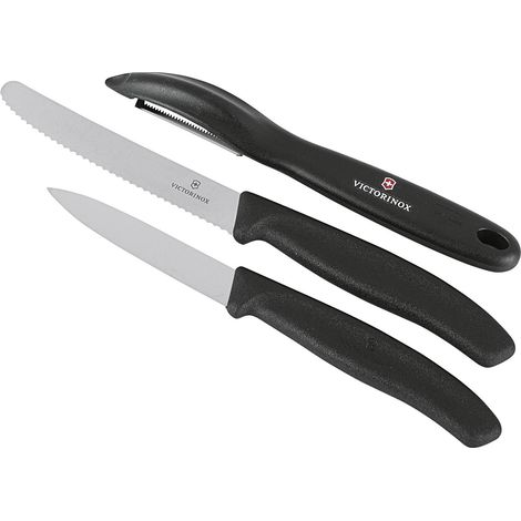 Set Couteaux Victorinox Swiss Classic Noir Polyvalence Culinaires Essentielle - Victorinox (1/2)