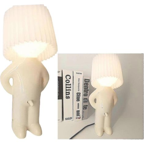 Lámpara de escritorio creativa "Niño Tímido y Niño Travieso", divertida mini luz nocturna para la decoración de la habitación infantil. (1/5)