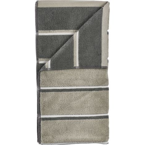 Zone Denmark - Sauna Bath Towel 140x70 cm - Eucalyptus, Olive Green, Soft Grey
