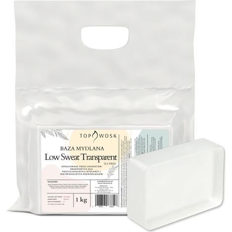 Base per sapone trasparente a bassa sudorazione 1 kg