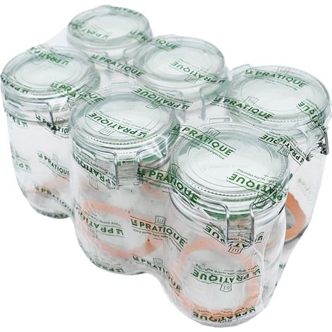 Bocaux A Armature 1 L ø85 Mm Pack De 6 - Le Pratique