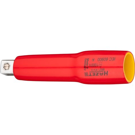 Hazet Verlängerung, 1000 Volt, Vierkant hohl 10 mm (3/8), Vierkant massiv 10 mm (3/8), Art.Nr. 8821KV-3 (1/3)